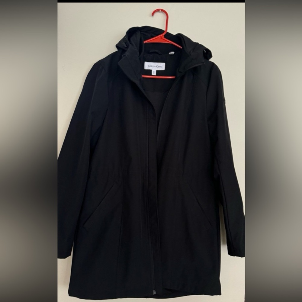 Calvin Klein Women's Black Hooded Snow Jacket